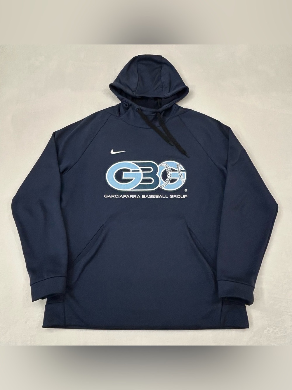 Nike Dri-Fit Nomar Garciaparra Baseball Group Navy Hoodie Sweatshirt Men’s L